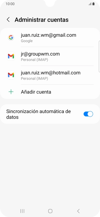 Pulsa el indicador junto a 