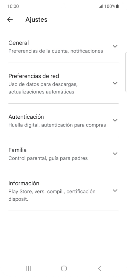 Pulsa Preferencias de red.