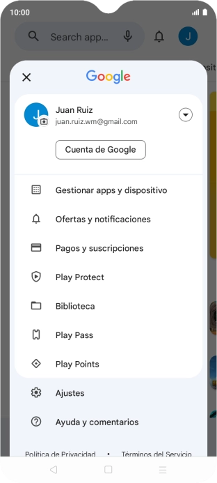 Pulsa Gestionar apps y dispositivo.