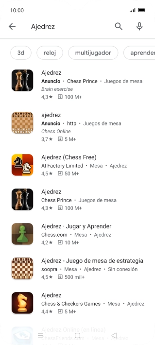 Pulsa la app deseada. Pulsa la app deseada.