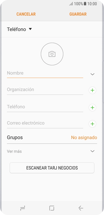 Pulsa Nombre e introduce el nombre deseado. Pulsa Nombre e introduce el nombre deseado.