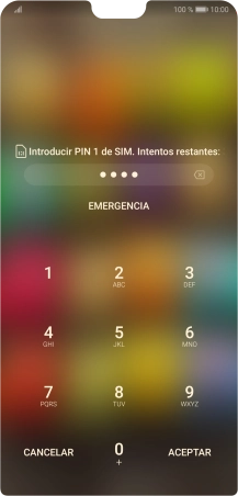 Si lo solicita el teléfono, introduce el código PIN y pulsa ACEPTAR. Si lo solicita el teléfono, introduce el código PIN y pulsa ACEPTAR.