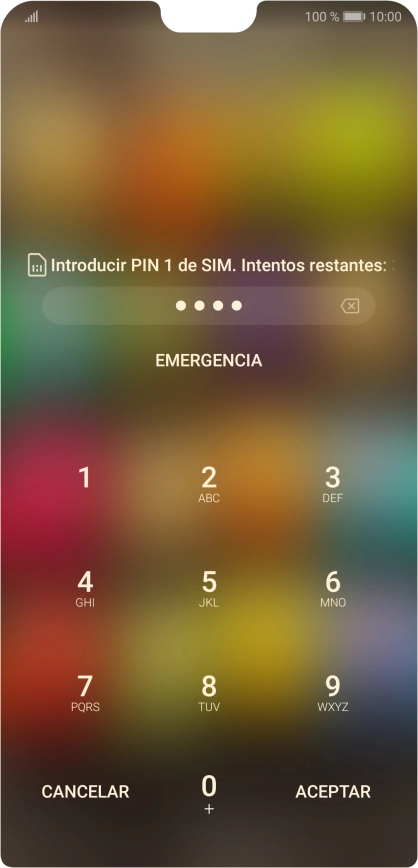 Si lo solicita el teléfono, introduce el código PIN y pulsa ACEPTAR. Si lo solicita el teléfono, introduce el código PIN y pulsa ACEPTAR.