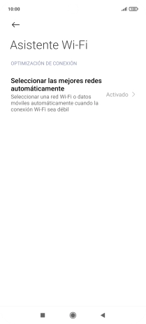 Pulsa Seleccionar las mejores redes automáticamente. Pulsa Seleccionar las mejores redes automáticamente.