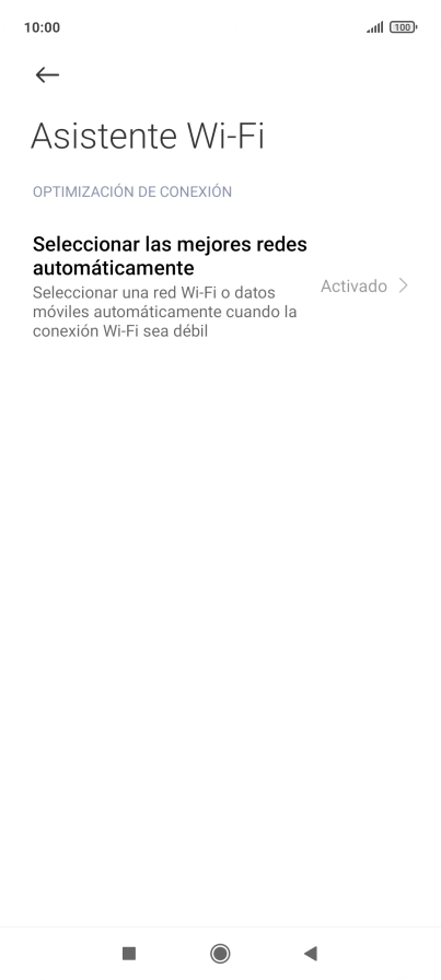 Pulsa Seleccionar las mejores redes automáticamente. Pulsa Seleccionar las mejores redes automáticamente.