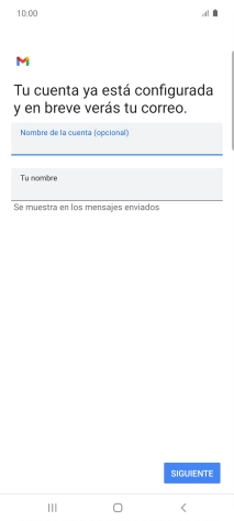 Pulsa Tu nombre e introduce el nombre del remitente. Pulsa Tu nombre e introduce el nombre del remitente.
