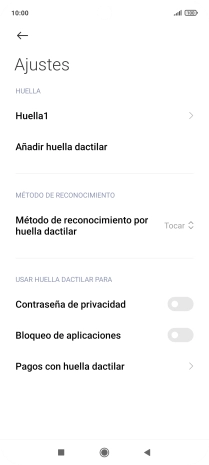 Pulsa el indicador junto a los ajustes deseados para activarlos o desactivarlos. Pulsa el indicador junto a los ajustes deseados para activarlos o desactivarlos.