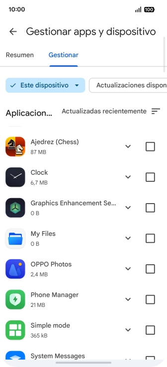 Pulsa la app deseada. Pulsa la app deseada.