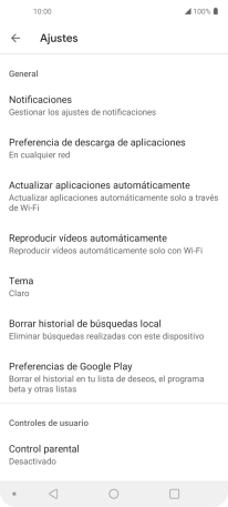 Pulsa Actualizar aplicaciones automáticamente. Pulsa Actualizar aplicaciones automáticamente.
