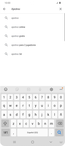 Introduce el nombre del tema o de la app y pulsa el icono de búsqueda. Introduce el nombre del tema o de la app y pulsa el icono de búsqueda.