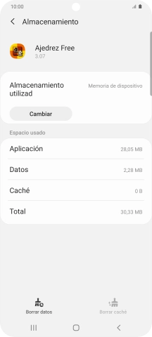 Pulsa la tecla de inicio para terminar y regresar a la pantalla de inicio.