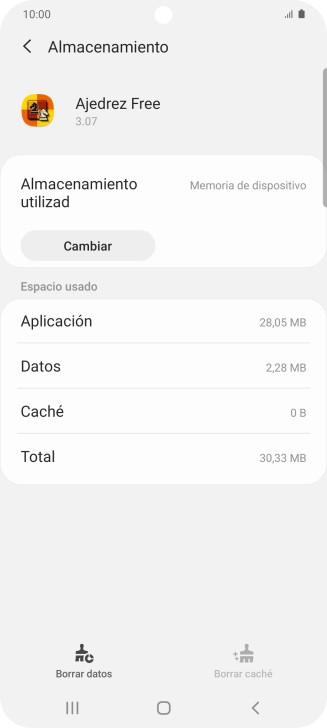 Pulsa la tecla de inicio para terminar y regresar a la pantalla de inicio.