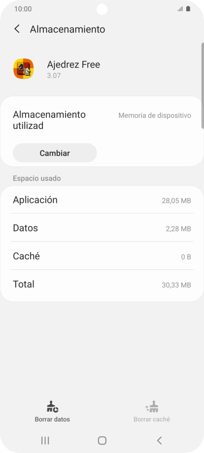 Pulsa la tecla de inicio para terminar y regresar a la pantalla de inicio.