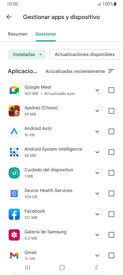 Pulsa la app deseada. Pulsa la app deseada.