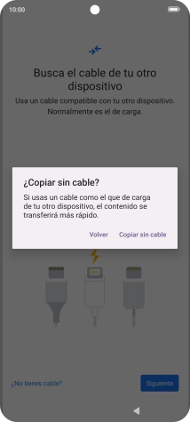 Pulsa Copiar sin cable.