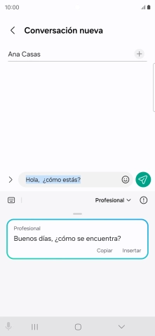 Pulsa Insertar.