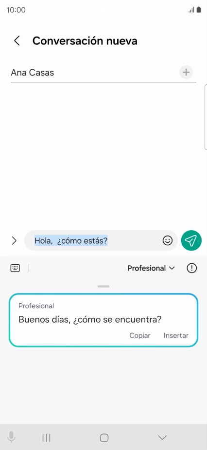 Pulsa Insertar.