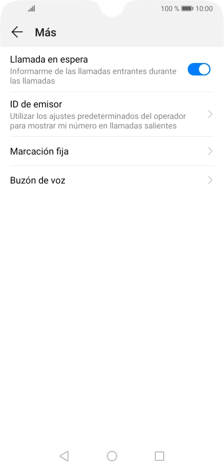 Pulsa Buzón de voz.