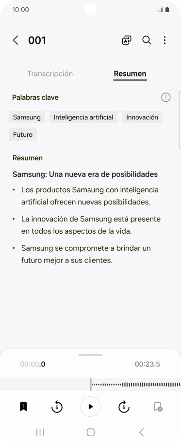 Pulsa la tecla de inicio para terminar y regresar a la pantalla de inicio. Pulsa la tecla de inicio para terminar y regresar a la pantalla de inicio.