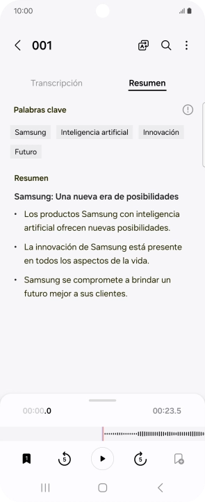 Pulsa la tecla de inicio para terminar y regresar a la pantalla de inicio. Pulsa la tecla de inicio para terminar y regresar a la pantalla de inicio.