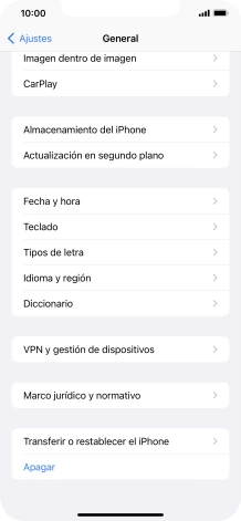 Pulsa Fecha y hora.