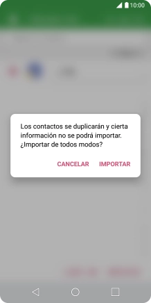 Pulsa IMPORTAR.