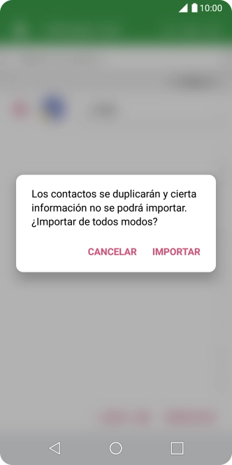 Pulsa IMPORTAR.