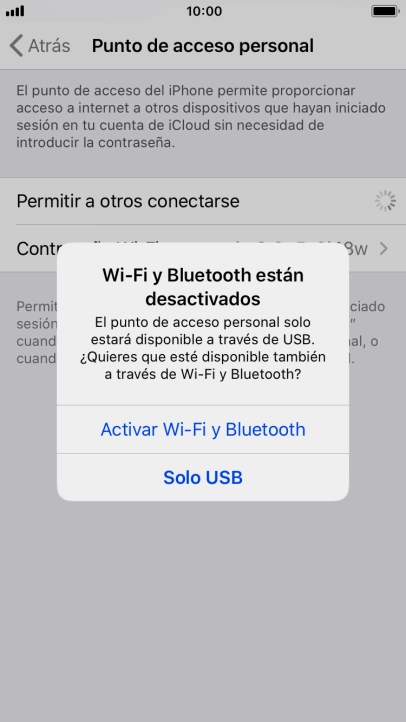 Si el wifi está desactivado, pulsa Activar Wi-Fi y Bluetooth. Si el wifi está desactivado, pulsa Activar Wi-Fi y Bluetooth.
