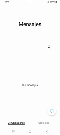 Pulsa el icono de nuevo mensaje. Pulsa el icono de nuevo mensaje.