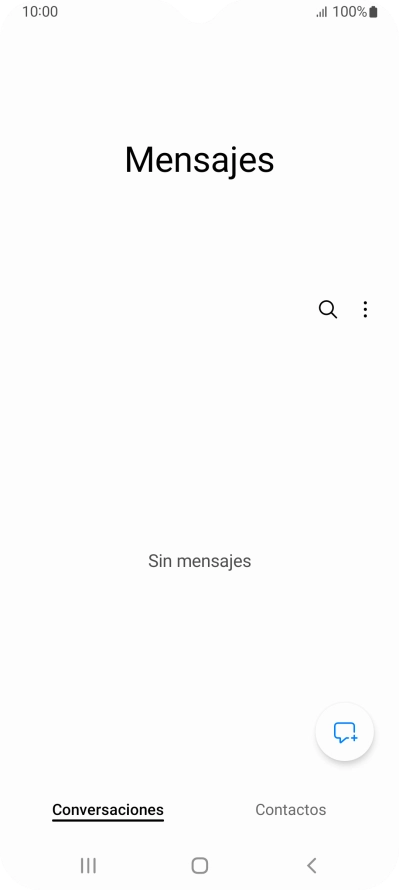 Pulsa el icono de nuevo mensaje. Pulsa el icono de nuevo mensaje.