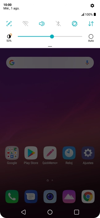 Pulsa el icono de modo de sonido las veces que sean necesarias para activar o desactivar el modo silencioso.