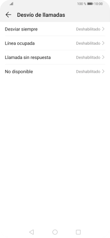 Pulsa el tipo de desvío deseado. Pulsa el tipo de desvío deseado.