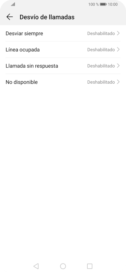 Pulsa el tipo de desvío deseado. Pulsa el tipo de desvío deseado.