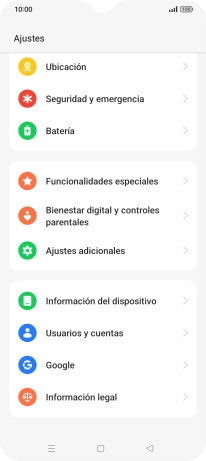 Pulsa Usuarios y cuentas.