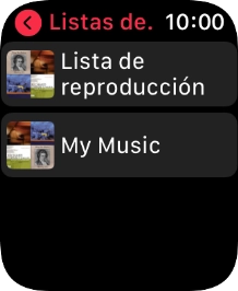 Pulsa la lista de reproducción deseada. Pulsa la lista de reproducción deseada.