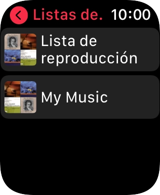 Pulsa la lista de reproducción deseada. Pulsa la lista de reproducción deseada.