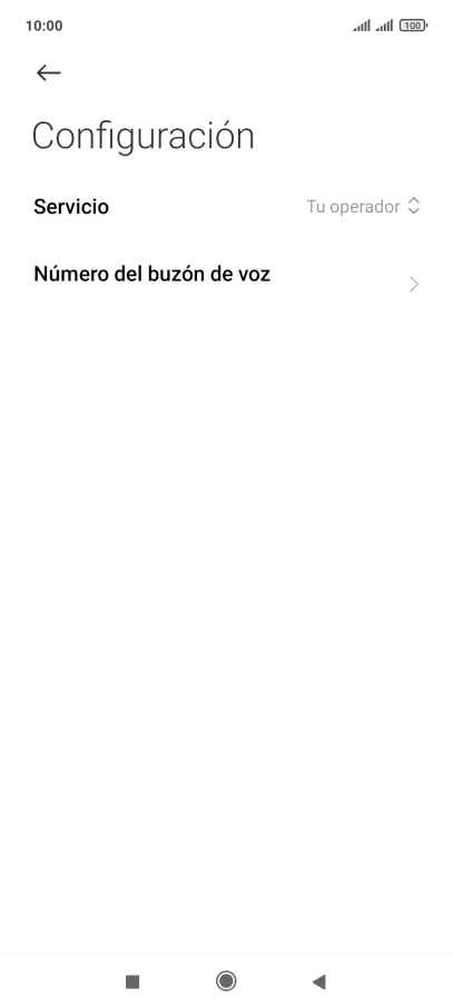 Pulsa Número del buzón de voz. Pulsa Número del buzón de voz.