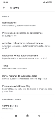 Pulsa Actualizar aplicaciones automáticamente. Pulsa Actualizar aplicaciones automáticamente.