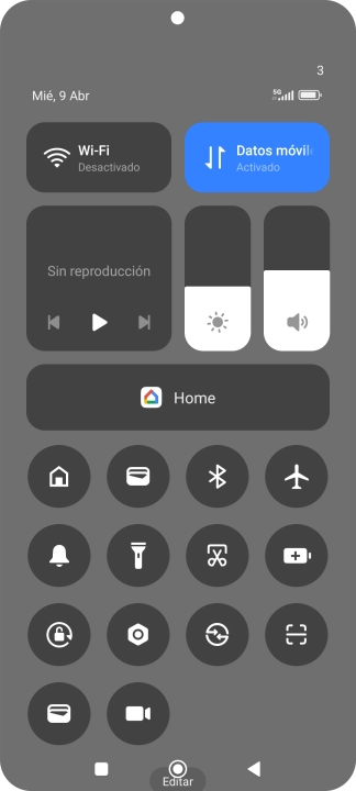 Pulsa el icono de modo de ahorro de energía para activar o desactivar la función. Pulsa el icono de modo de ahorro de energía para activar o desactivar la función.