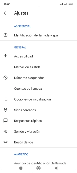 Pulsa Buzón de voz.