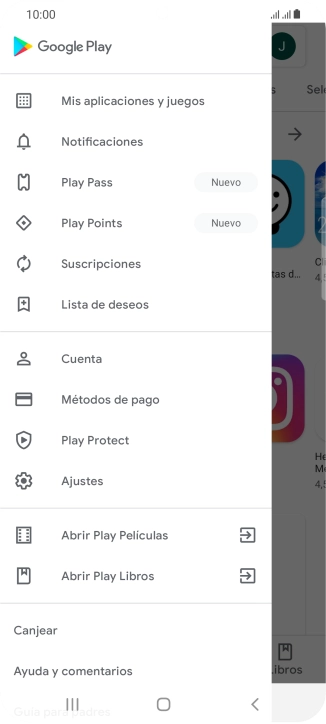 Pulsa Mis aplicaciones y juegos. Pulsa Mis aplicaciones y juegos.