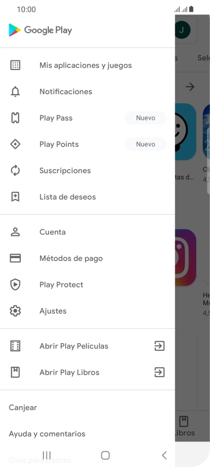 Pulsa Mis aplicaciones y juegos. Pulsa Mis aplicaciones y juegos.