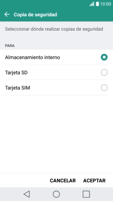 Pulsa Tarjeta SIM.