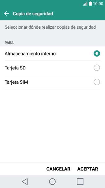 Pulsa Tarjeta SIM.