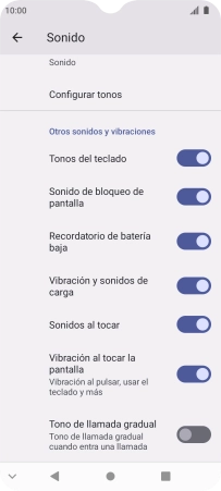 Pulsa Configurar tonos. Pulsa Configurar tonos.