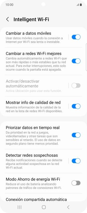 Pulsa el indicador junto a 