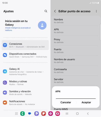 Introduce airtelwap.es y pulsa Aceptar. Introduce airtelwap.es y pulsa Aceptar.