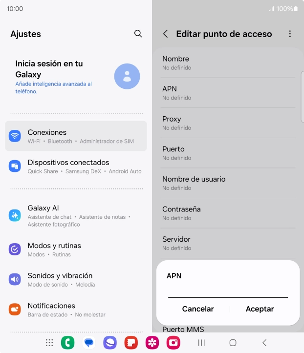 Introduce airtelwap.es y pulsa Aceptar. Introduce airtelwap.es y pulsa Aceptar.