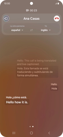 Graba la palabra o frase deseadas y espera a que aparezca la traducción. Graba la palabra o frase deseadas y espera a que aparezca la traducción.