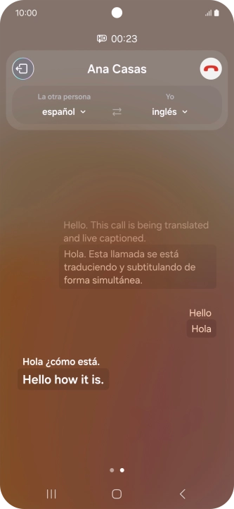 Graba la palabra o frase deseadas y espera a que aparezca la traducción. Graba la palabra o frase deseadas y espera a que aparezca la traducción.